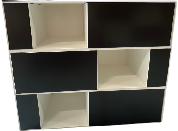 SKIN ENDCAP - CABINET WITHOUT HEADER - INCLUDES ALL CUBBY INSERTS (NO MAGNETIC GRAPHICS)