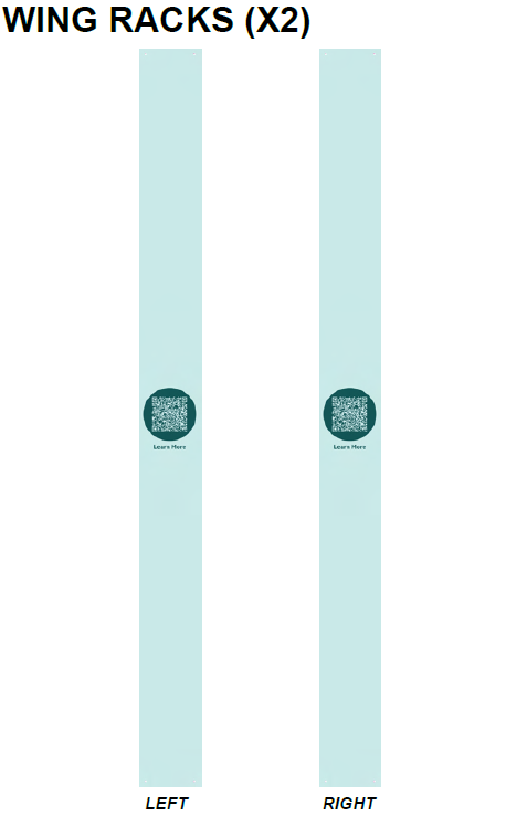 ORAL ENDCAP - REGULAR WING RACK GRAPHICS SET