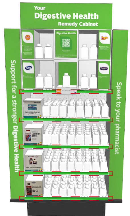 DIGESTIVE ENDCAP - REGULAR FULL KIT FOR 30 IN ENDCAP