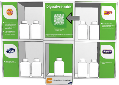 DIGESTIVE ENDCAP - CUBBY FOCUS CENTRE MAGNETIC GRAPHIC - QR CODE