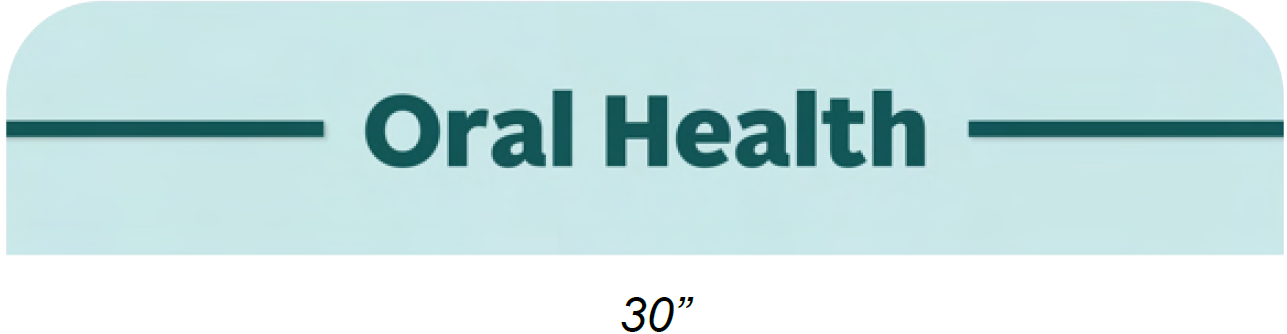 ORAL ENDCAP - REGULAR HEADER FOR 30 IN EC