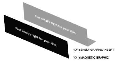 SKIN ENDCAP - BASE GRAPHIC INSERT WITH MAGNETIC GRAPHIC FOR 30 IN EC