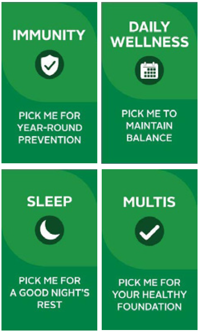 JAMIESON VITAMIN ENDCAP - SMALL CUBBY INSERT MAGNETIC GRAPHICS SET