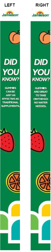 JAMIESON VITAMIN ENDCAP - REGULAR WING RACK SET